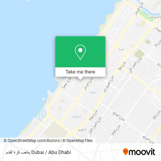 ملعب كرة القدم map