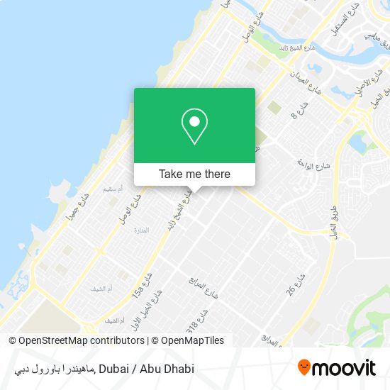 ماهيندرا باورول دبي map
