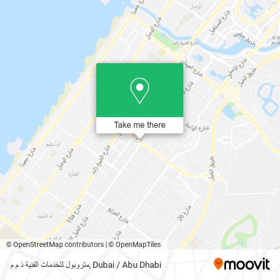 متروبول للخدمات الفنية ذ م م map