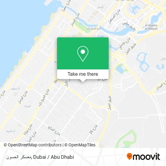 معسكر الحسون map