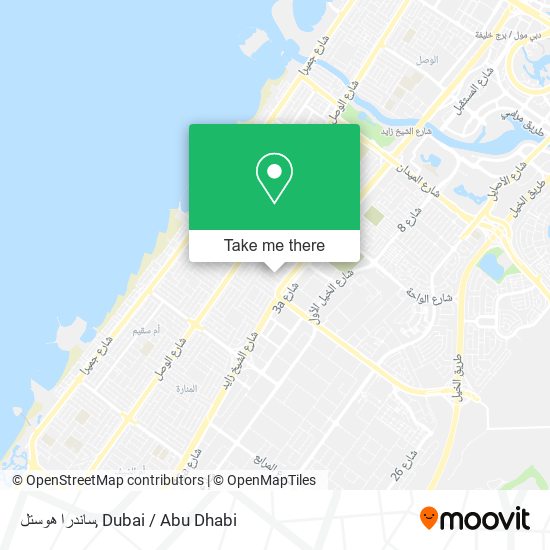 ساندرا هوستل map