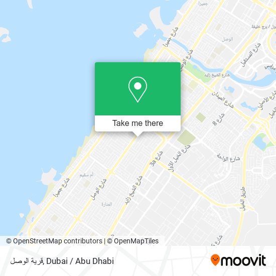 قرية الوصل map