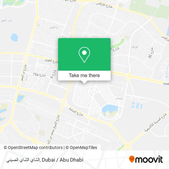 الشاي الشاي الصيني map