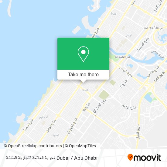 تجربة العلامة التجارية الطنانة map