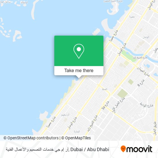 آر إم جي خدمات التصميم والأعمال الفنية map