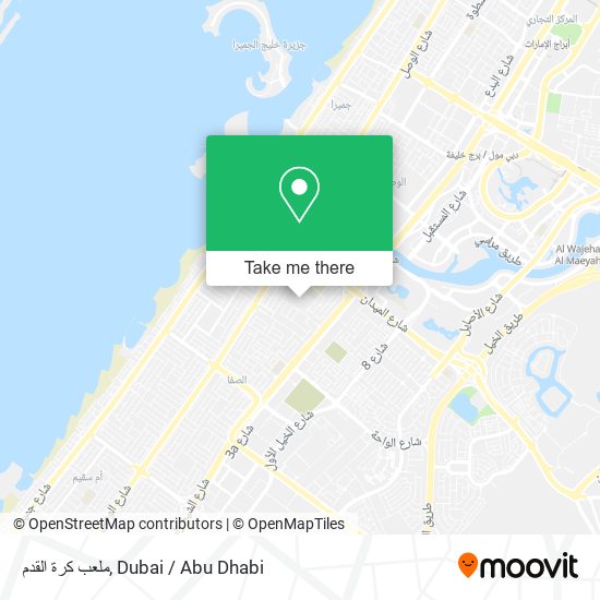 ملعب كرة القدم map