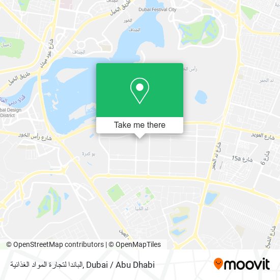 الباندا لتجارة المواد الغذائية map