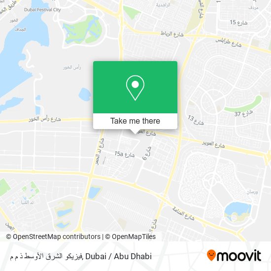 فيزيكو الشرق الأوسط ذ م م map