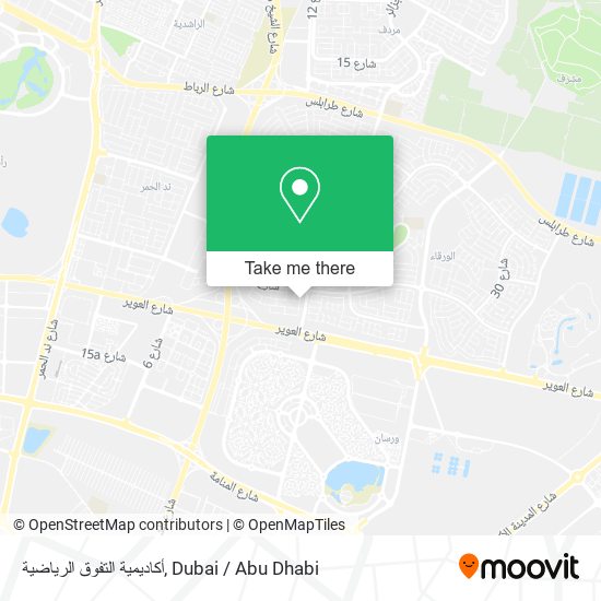 أكاديمية التفوق الرياضية map
