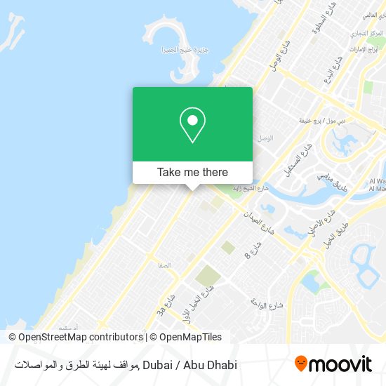 مواقف لهيئة الطرق والمواصلات map