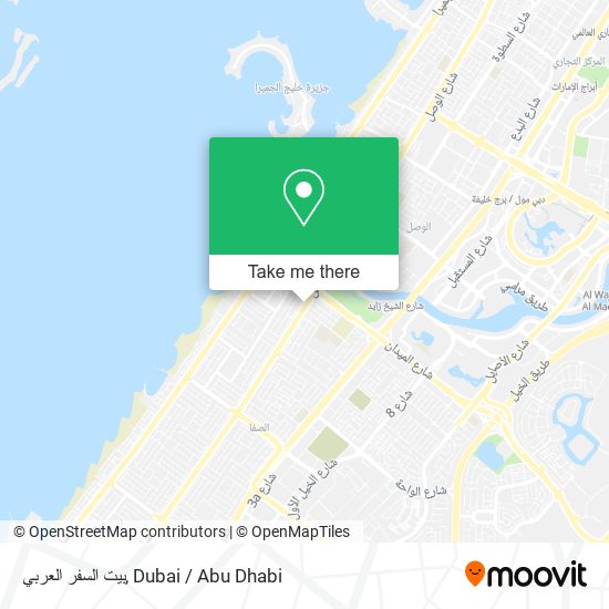 بيت السفر العربي map