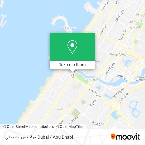 موقف سيارات مجاني map