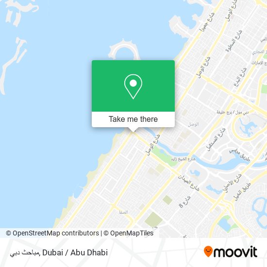 مباحث دبي map