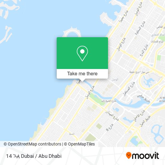فيلا 14 map