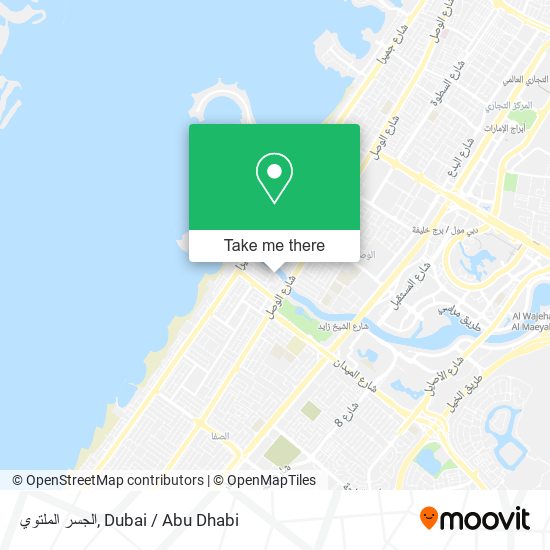 الجسر الملتوي map