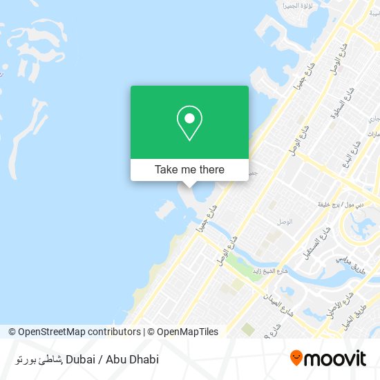 شاطئ بورتو map
