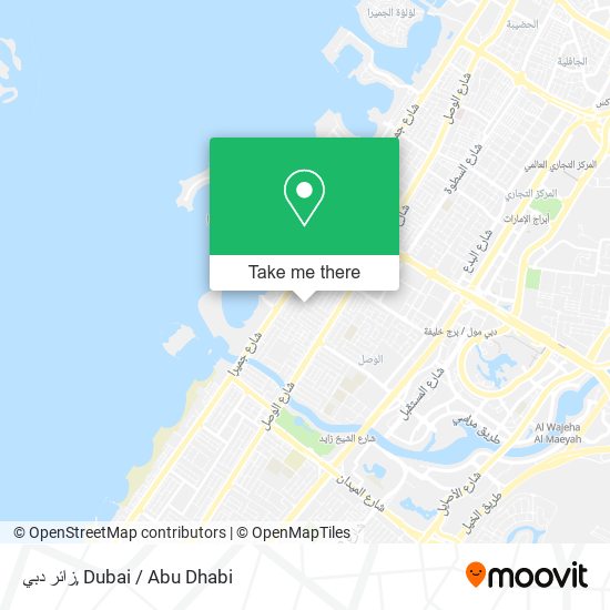 زائر دبي map
