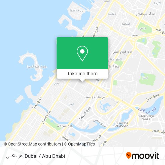 عز تاكسي map