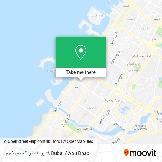 أندرو بانيستر للتصميم ذ م م map