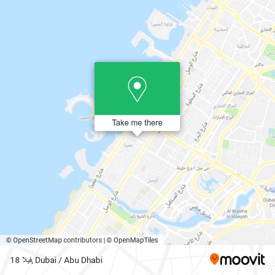 فيلا 18 map
