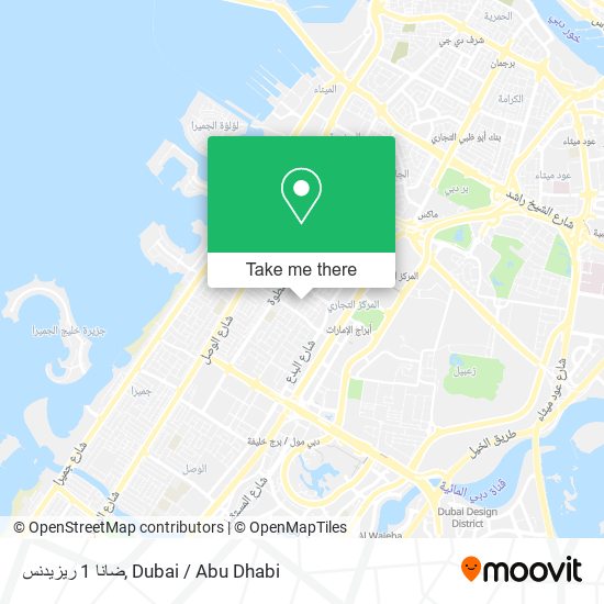ضانا 1 ريزيدنس map