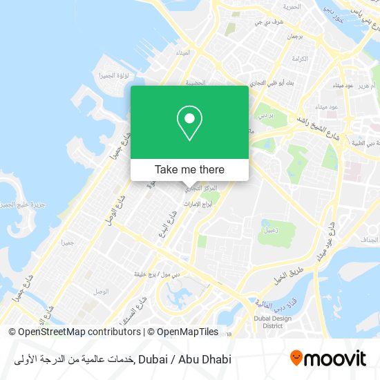 خدمات عالمية من الدرجة الأولى map