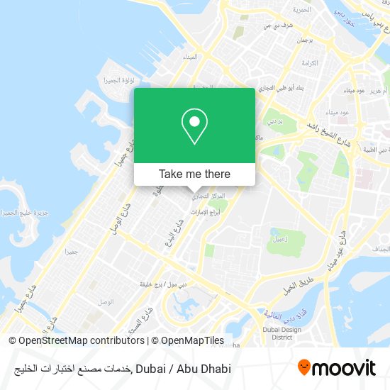 خدمات مصنع اختبارات الخليج map
