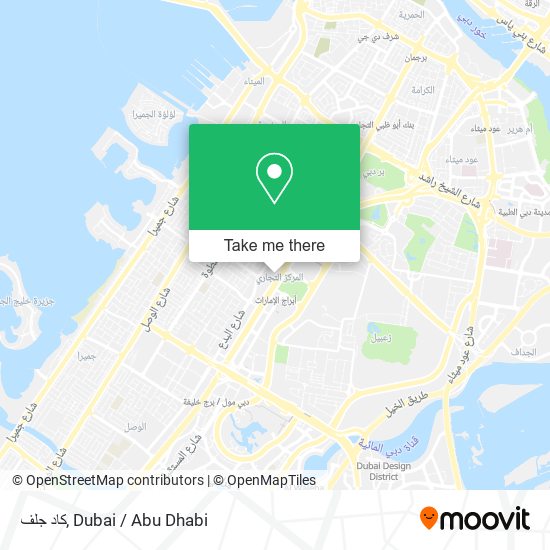 كاد جلف map