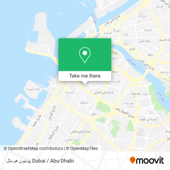 يونيون هوستل map