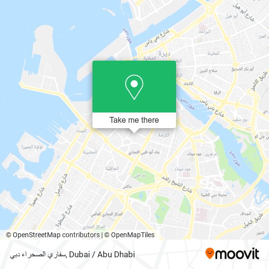سفاري الصحراء دبي map