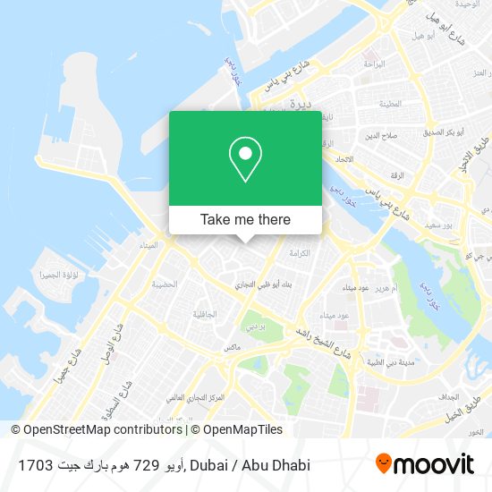 أويو 729 هوم بارك جيت 1703 map