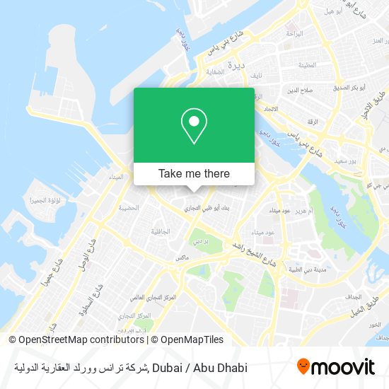 شركة ترانس وورلد العقارية الدولية map