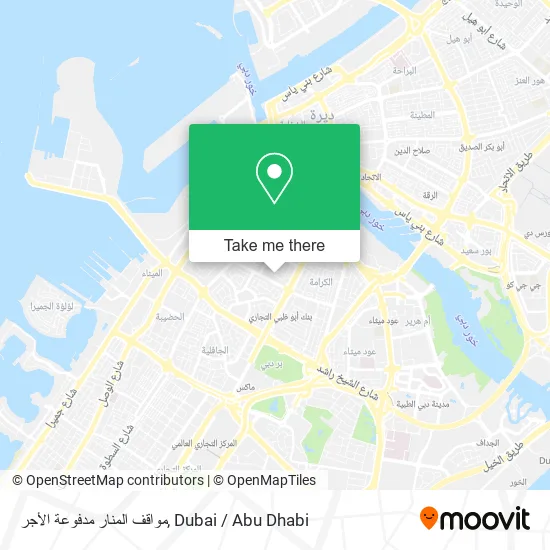 مواقف المنار مدفوعة الأجر map