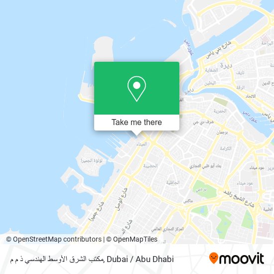 مكتب الشرق الأوسط الهندسي ذ م م map