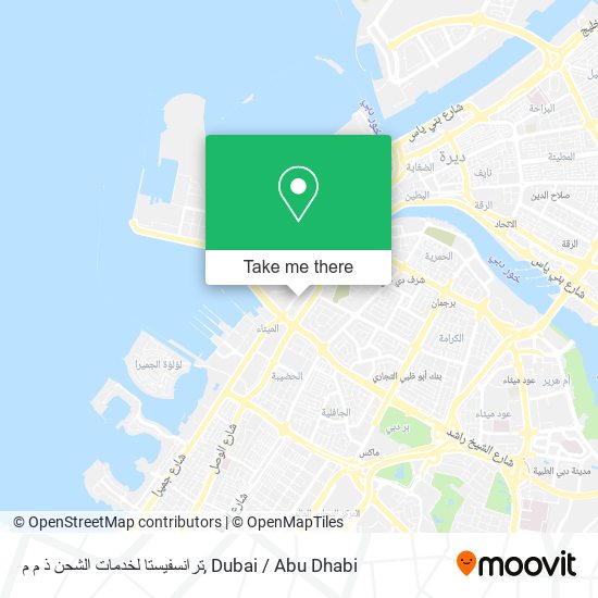 ترانسفيستا لخدمات الشحن ذ م م map