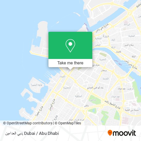 دبي العداءين map