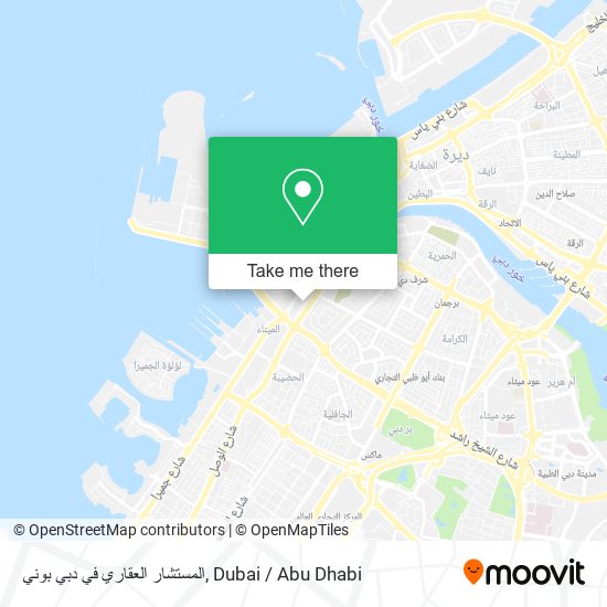 المستشار العقاري في دبي بوني map