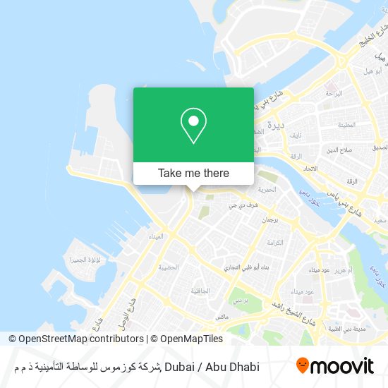 شركة كوزموس للوساطة التأمينية ذ م م map