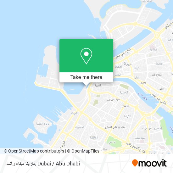 مارينا ميناء راشد map