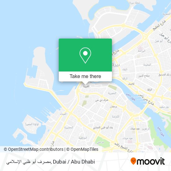 مصرف أبو ظبي الإسلامي map