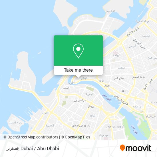 الصنوبر map