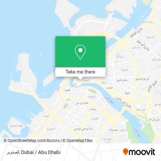الصنوبر map