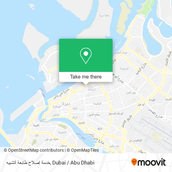 خدمة إصلاح طابعة أتشبيه map