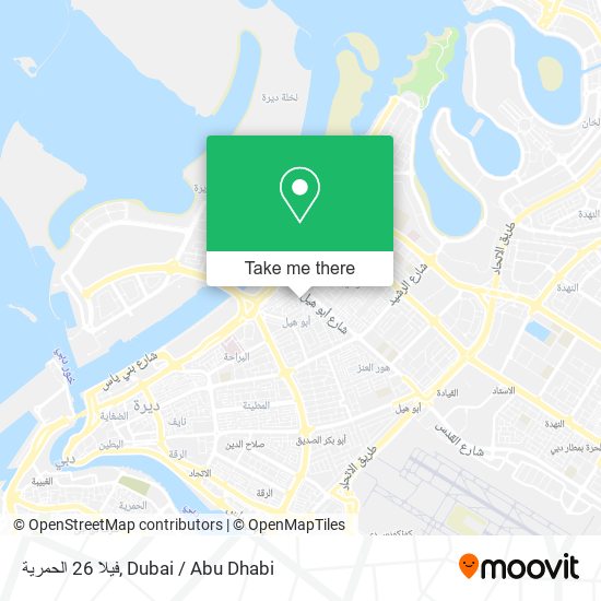 فيلا 26 الحمرية map