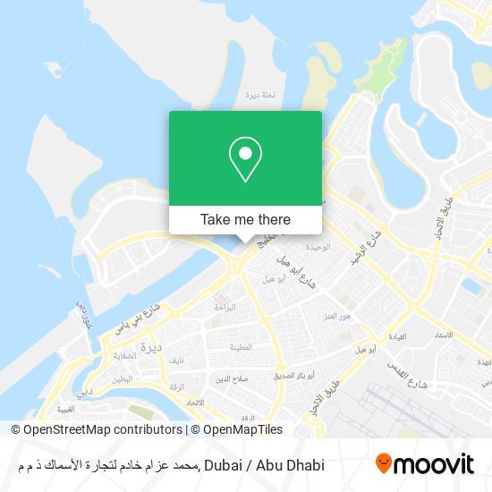 محمد عزام خادم لتجارة الأسماك ذ م م map