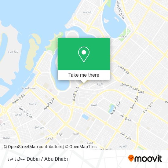 محل زهور map