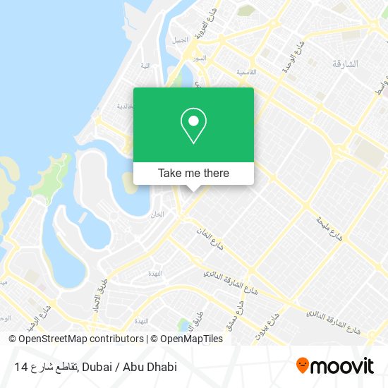 تقاطع شارع 14 map