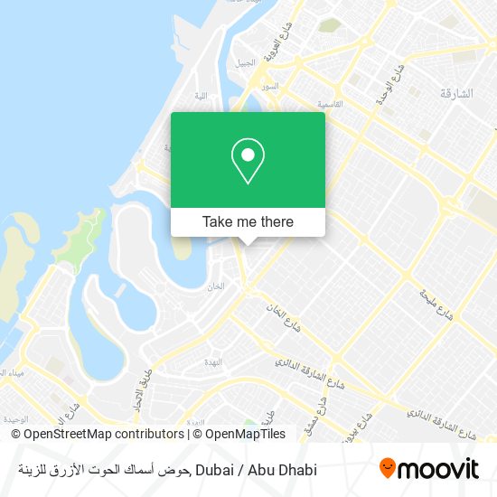 حوض أسماك الحوت الأزرق للزينة map