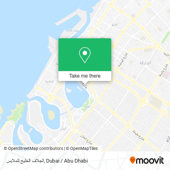 الجلاف الخليج للملابس map