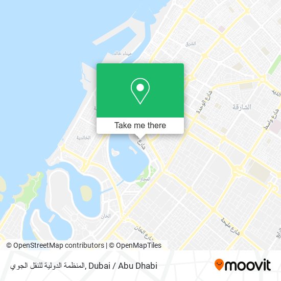 المنظمة الدولية للنقل الجوي map
